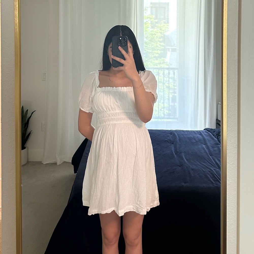 BP. Puff Sleeve Dress + Frida Mom Nausea Bands - Picture 2 of 9